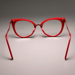 Anti-blue Light Optical Sexy Red Cat Eye Glasses Frames Women Glasses Fashion EyeGlasses