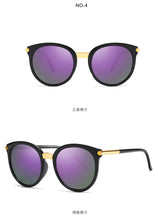 Carica l'immagine nel visualizzatore di Gallery, DCM occhiali da sole vintage rotondi donna uomo moda occhiali da sole a specchio tonalità femminili occhiali retrò Oculos De Sol UV400 