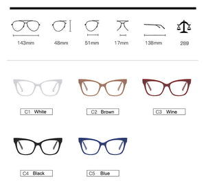 Woman Acetate Optical Eyeglasses  Frame Spectacles for Women Prescription Eyewear Glasses Frame Stylish High Quality