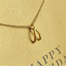 Load image into Gallery viewer, 9 Style Gold Color Key Circle Necklace For Women Minimalist Infinity Pendant Necklaces Valentine's Day Gift Necklace With Card