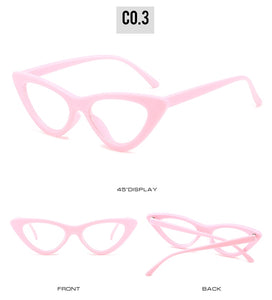 Cat Eye Myopia Clear Glasses Frame Women Designer Eyeglasses For Sight Optical Frames Black Red Pink Nerd Glasses Oculos De Grau