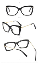 Carica l&#39;immagine nel visualizzatore di Gallery, Women Metal Legs Designer Optical Eyeglasses Prescription Acetate Rim Spectacles for Women Eyewear Glasses Frame Fashion Styles