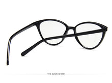 Carica l&#39;immagine nel visualizzatore di Gallery, College Style Cat Eye Eyeglasses Frame Eye Glasses Frames For Women Clear Lens Fake/Transparent Glasses Frame
