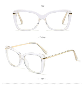 Women Metal Legs Designer Optical Eyeglasses Prescription Acetate Rim Spectacles for Women Eyewear Glasses Frame Fashion Styles