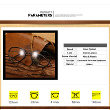 Load image into Gallery viewer, Gmei Optical Retro Decoration Optical Eyeglasses Frames Myopia Metal Alloy Women Men Spectacles Oculos De Grau Eyewear A88011
