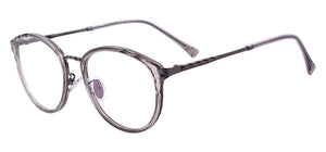 Women Metal Plastic Fashion Eyeglasses Round Vintage Glasses Frame For Prescription Lenses Myopia Reading Progressive