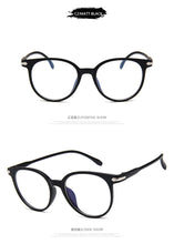 Load image into Gallery viewer, Women Glasses Frame Men Anti Blue Light Eyeglasses Frame Vintage Round Clear Lens Glasses Optical Spectacle Frame