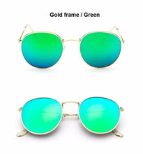 Load image into Gallery viewer, 2022 Retro Round Sunglasses Women Brand Designer Sun Glasses For Women Alloy Mirror Sunglasses Ray Female Oculos De Sol