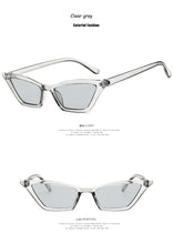Load image into Gallery viewer, New  Cat Eye Sunglasses Women Small Vintage Brand Designer Sun Glasses Retro Yellow ladies Sunglass  Eyewear Female Shades