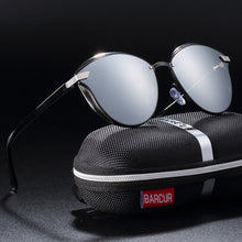 Load image into Gallery viewer, BARCUR Fashion Polarized Women Sunglasses Round Sun Glass Ladies Lunette De Soleil Femme