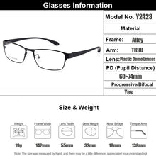 Load image into Gallery viewer, Gmei Optical Men Titanium Alloy Eyeglasses Frame for Men Eyewear Flexible Temples Legs IP Electroplating Alloy Spectacles Y2423