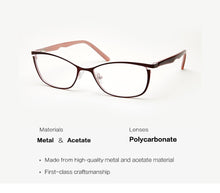 Load image into Gallery viewer, Metal Glasses Frame Women Brand Designer Female Vintage Cat Eye Prescription Eyeglasses Pink Full Myopia Optical Frames Eye