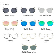 Load image into Gallery viewer, Polygonal Sunglasses Women Glasses Lady Luxury Retro Metal Sun Glasses Female Vintage Mirror Oculos De Sol Feminino UV400
