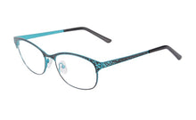 Carica l&#39;immagine nel visualizzatore di Gallery, Occhiali da vista di marca di moda Montature metalliche da donna mezzo bordo placcato montature per occhiali da vista oculos de grau femininos SR8003