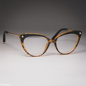 Cat Eye Glasses Frames Plastic titanium Women Trending Rivet Styles Optical Fashion Computer Glasses