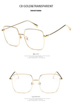 Load image into Gallery viewer, Luxury Women Square Eyeglasses Vintage Glasses Optical Frame Gold Metal Unisex Spectacles Clear Lens Glasses Blue Light Glasses