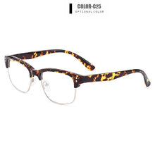 Load image into Gallery viewer, Gmei Optical Full-Rim Tortoiseshell Women Browline Glasses Frames Prescription Eyeglasses Men Retro Glasses Frame Eyewear H8029