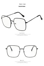 Load image into Gallery viewer, Newest square frame vintage Eeygalsses Women Oversized Big SizeOptical Frames Metal Glasses Frame Clear lens Eyeware