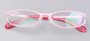 full Frames ladies Optics Eyeglasses women Clear Glasses Men Optical Metal Eye Glasses Frame red white for prescription eye