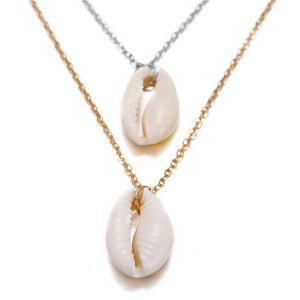 Bohemian Cowrie Conch Shell Pendant Necklace for Women Fashion Ocean Sea Beach Necklaces Boho Shell Jewelry