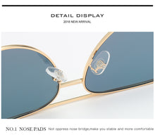 Carica l'immagine nel visualizzatore di Gallery, 2022 New Fashion Brand Designer Ladies Pilot Sunglasses Women Men Goggle Gradient Sun Glasses For Female Mirror Shades UV400