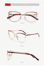 Load image into Gallery viewer, Metal Women Metal Glasses Frame Cat Eye Glasses Women Myopia Optical Clear Eyeglasses Frame Brand Designer Vintage