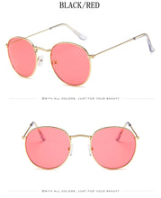 Load image into Gallery viewer, 2022 Retro Round Sunglasses Women Brand Designer Sun Glasses For Women Alloy Mirror Sunglasses female oculos de sol