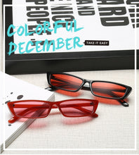 Load image into Gallery viewer, 2022 new fashion style retro classic Cat eye sunglasses women small rectangular sun glasses UV400 Oculos De Sol