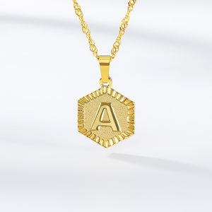 Minimalism Initial Letter Necklaces For Women Boho Jewellery Stainless Steel Alphabet Pendant Necklaces Best Friend Gifts Bff