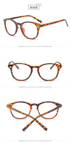 Load image into Gallery viewer, Women Glasses Frame Ladies Eyeglasses Frame Vintage Round Clear Lens Glasses Optical Spectacle Frame