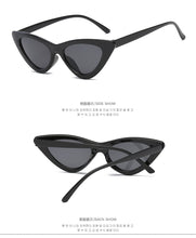 Load image into Gallery viewer, 2022 fashion sunglasses woman brand Designer vintage retro triangular cat eye glasses oculos De Sol Transparent ocean uv400