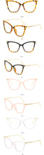 Load image into Gallery viewer, Lady Cat Eye Glasses Frames For Women Sexy Oversized Metal Frame Brand Designer Optical EyeGlasses Eyewear