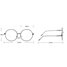 Load image into Gallery viewer, women Metal Sunglass Eyewear Accessories Oversized  Frames Round Frame Clear lens Women\&#39;s Glasses Eyeglasses Femme