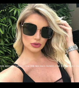 fashion women Luxury Brand optical Polarized Sun glasses frame square metal high quality big square eyeglasses frame STELLAIRE