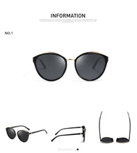 Load image into Gallery viewer, AEVOGUE Polarized Sunglasses Women Cat Eye Luxury Oversized Transparent Frame Gradient lens Sun Glasses Female UV400 AE0634