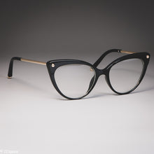 Load image into Gallery viewer, Cat Eye Glasses Frames Plastic titanium Women Trending Rivet Styles Optical Fashion Computer Glasses