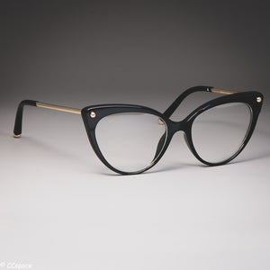 Cat Eye Glasses Frames Plastic titanium Women Trending Rivet Styles Optical Fashion Computer Glasses