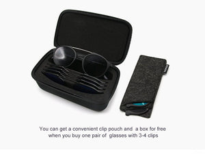 Bauhaus Brand Classic Clip On Sunglasses Men Women Magnet Eyewear Glasses Frames ultem Optical Glasses Frame