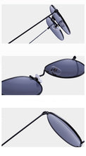 Load image into Gallery viewer, Luxury Sunglasses Women/Men Brand Designer Glasses Lady Oval Sun Glasses Small Metal Frame  Oculos De Sol Gafas
