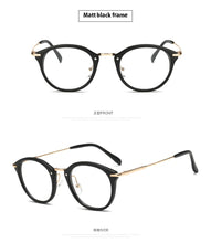 Load image into Gallery viewer, Women Anti Blue Glasses Frame Men Eyeglasses Frame Vintage Round Clear Lens Glasses Optical Spectacle Frame