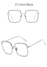Carica l'immagine nel visualizzatore di Gallery, Spectacles Square Transparent Glasses Women Vintage Round Computer Anti blue Eyeglasses Ladies Fashion Retro Clear
