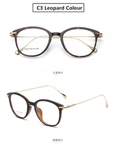 New Arrival TR90 Retro Style Memory Women Eye Glasses Frame Quality Fashion Round Style Spectacle Round Eyewear For Women
