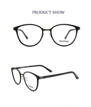 Load image into Gallery viewer, clip on Cat Eye Eyewear Frames Women frame  3in1 memory core inside Polarized Magnet Clip sunglasses  women magnet frame Myopia
