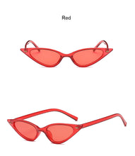 Load image into Gallery viewer, Women Cat Eye Sunglasses Small Size Brand Designer Fashion Retro Ladies Sun Glasses Female Black Purple Red Glasses UV400