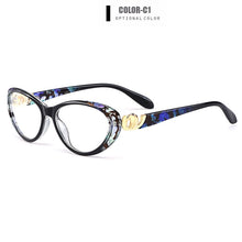 Carica l&#39;immagine nel visualizzatore di Gallery, Gmei Optical Urltra-Light TR90 Cat Eye Style Women Full Rim Optical Glasses Frame Female Plastic Myopia Presbyopia Eyewear M1460