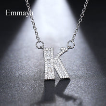 Load image into Gallery viewer, Emmaya Letters Chain Pendants Necklaces Women&#39;s Zircon Hip Hop Jewelry With Gold Tennis Chain Party Wedding Gift
