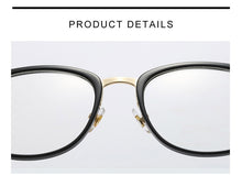 Load image into Gallery viewer, Vintage Optical Eyeglasses Women Frame Oval Metal Unisex Spectacles Female Eye Glasses oculos de Eyewear Prescription Glasses