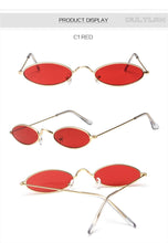 Load image into Gallery viewer, Oulylan Small Frame Black Shades Round Sunglasses Women Oval Brand Designer Vintage Fashion Pink Sun Glasses Oculos De Sol