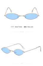 Load image into Gallery viewer, Vintage Small Oval Sunglasses Women Luxury Brand Black Gold Frame Sun Glasses Female Male Pink Yellow Shades Coulos