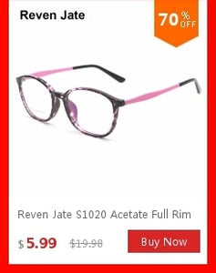 Reven Jate Half Rimless Eyeglasses Frame Optical Prescription Semi-Rim Glasses Frame For Women's Eyewear Female Armacao Oculos